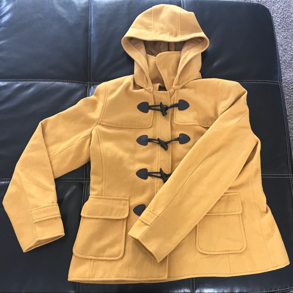 New Condition! Mustard Yellow Coat! New York& Co.
